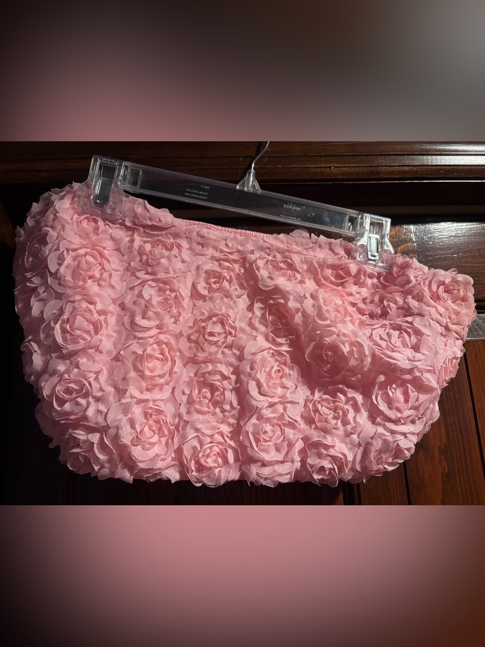 SHEIN Pink Smocked Curve Top